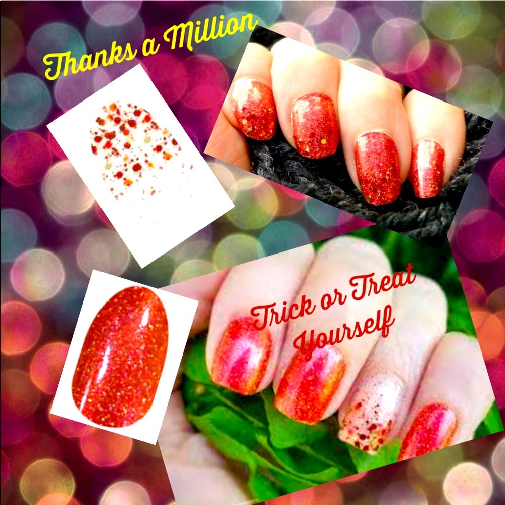 Color Street Duo Retired- orange /gold